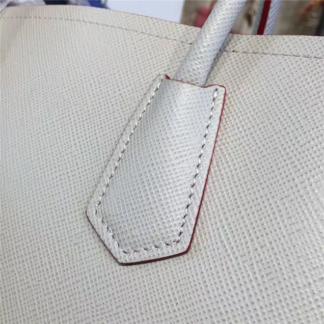 Prada Saffiano Double Handle Tote Bag 30cm Fall Winter 2016 Bag Collection White