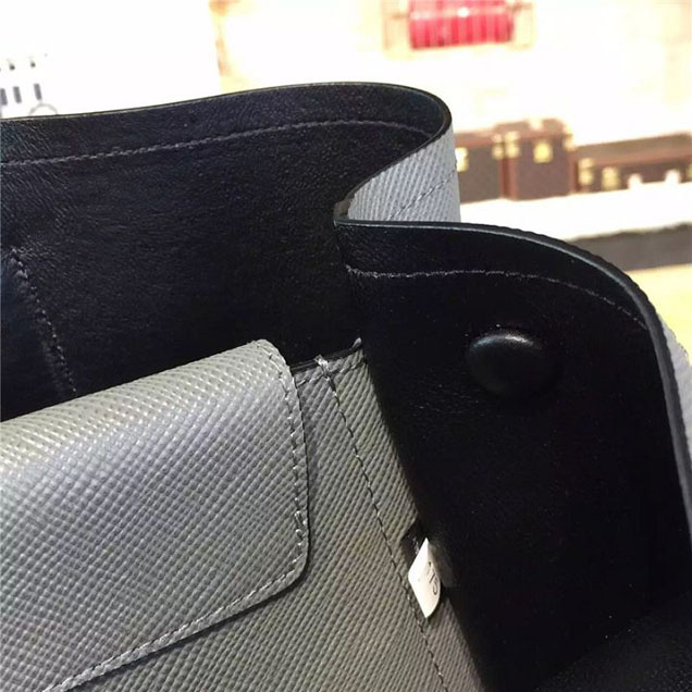 Prada Saffiano Double Handle Tote Bag 35cm Fall Winter 2016 Bag Collection Grey