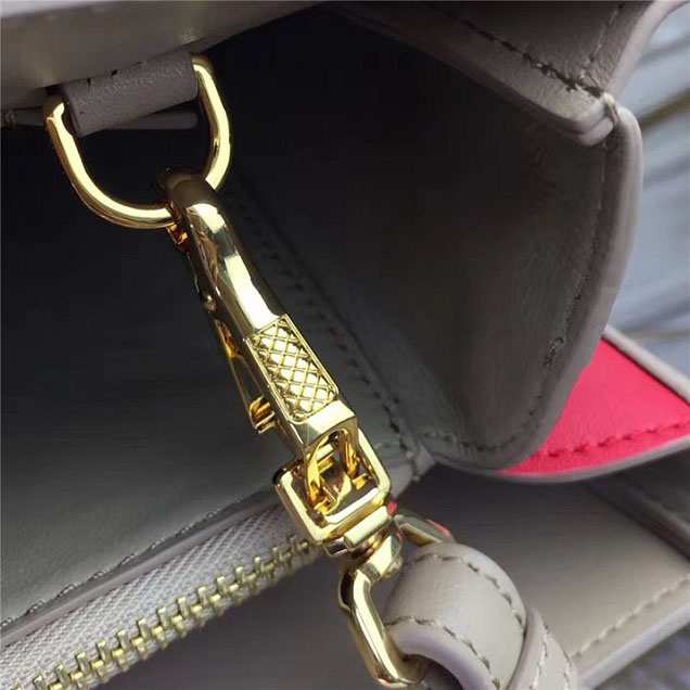 Prada Bibliothèque Saffiano 30cm Bag 1BA153 Calfskin Leather Fall Winter 2017 Bag Collection Beige Red