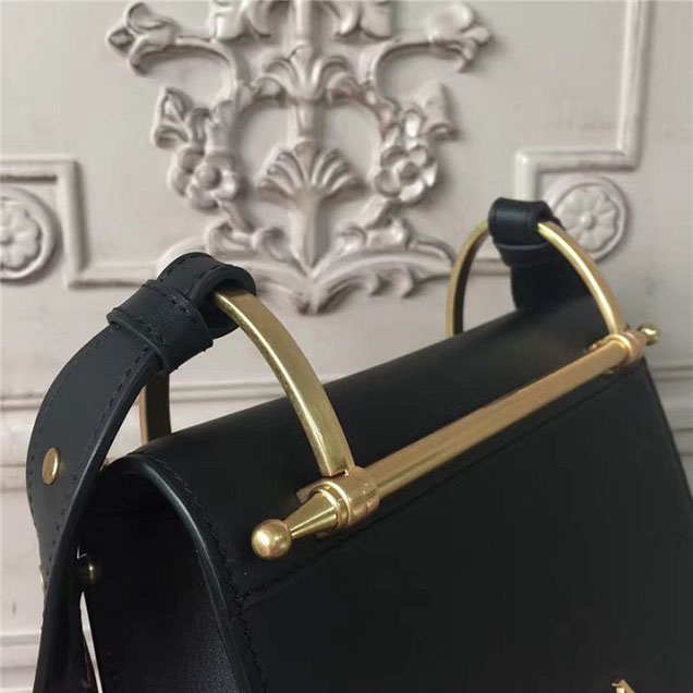 Prada Pionnière Bag 16cm 1BH070 Calfskin Leather Fall Winter 2017 Bag Collection Black