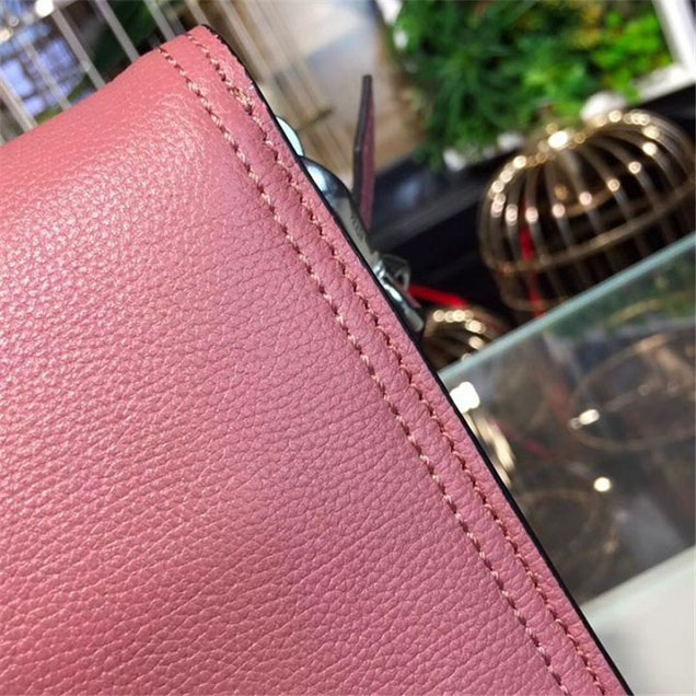 Prada Etiquette Bag 28cm 1BD085 Calfskin Leather Fall Winter 2017 Collection Pink