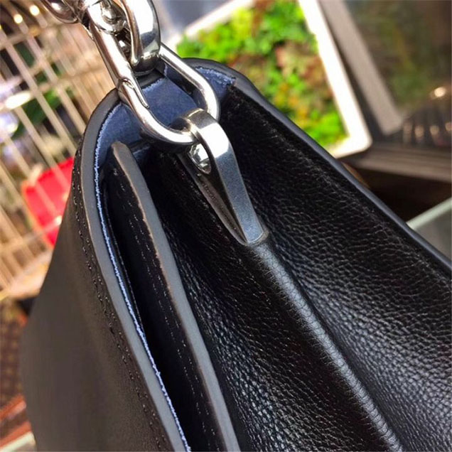 Prada Etiquette Bag 28cm 1BD085 Calfskin Leather Fall Winter 2017 Collection Black