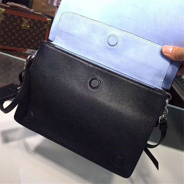 Prada Etiquette Bag 28cm 1BD085 Calfskin Leather Fall Winter 2017 Collection Black
