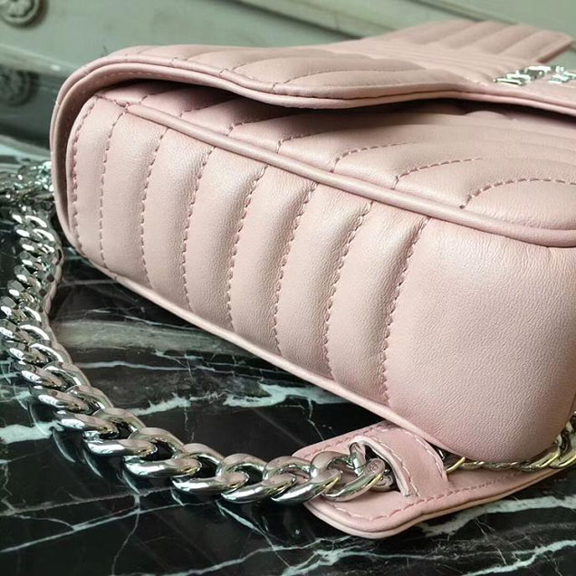 Prada Quilted Leather Shoulder Bag 1BD108 Pink