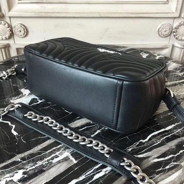 Prada Quilted Leather Camera Bag 1BH083 Black