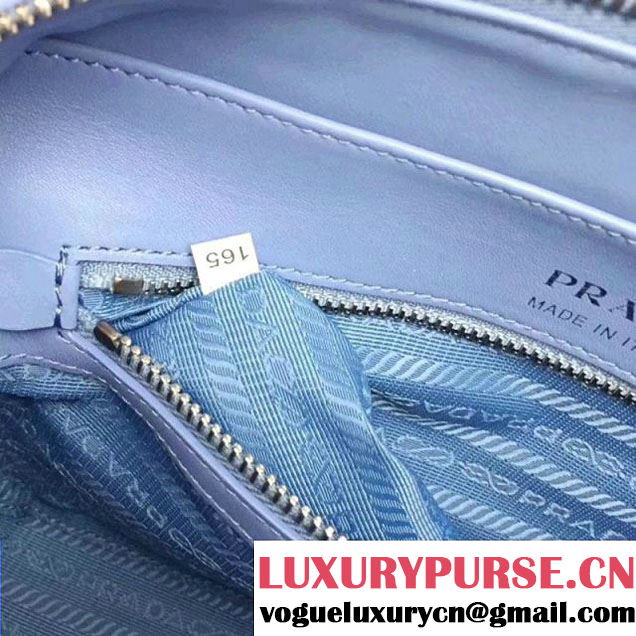 Prada Diagramme Leather Handbag 1BB113 Light Blue 2018 (GYF-7120804 )