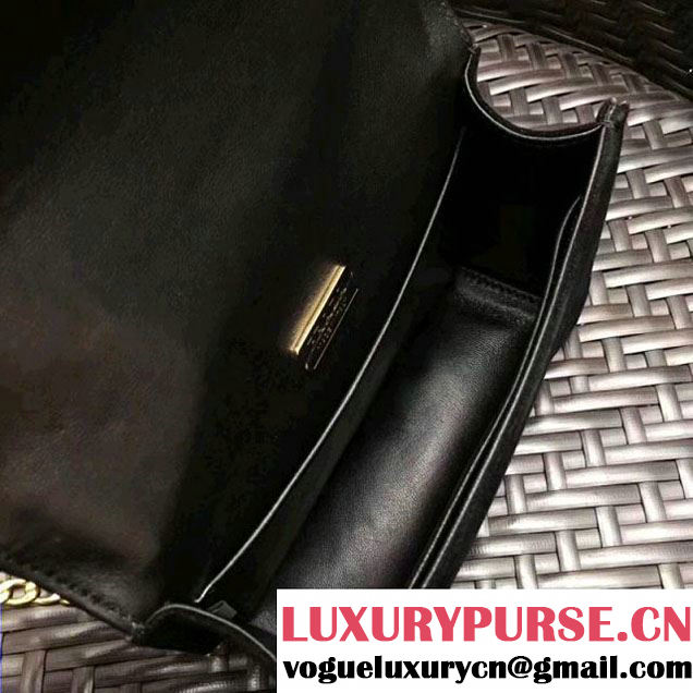 Prada Cahier Velvet Shoulder Bag 1BH018 Black/Burgundy 2017 (GYF-7120809 )