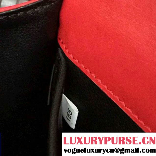 Prada Cahier Diagramme Leather Shoulder Bag Red 2017 (GYF-7120821 )