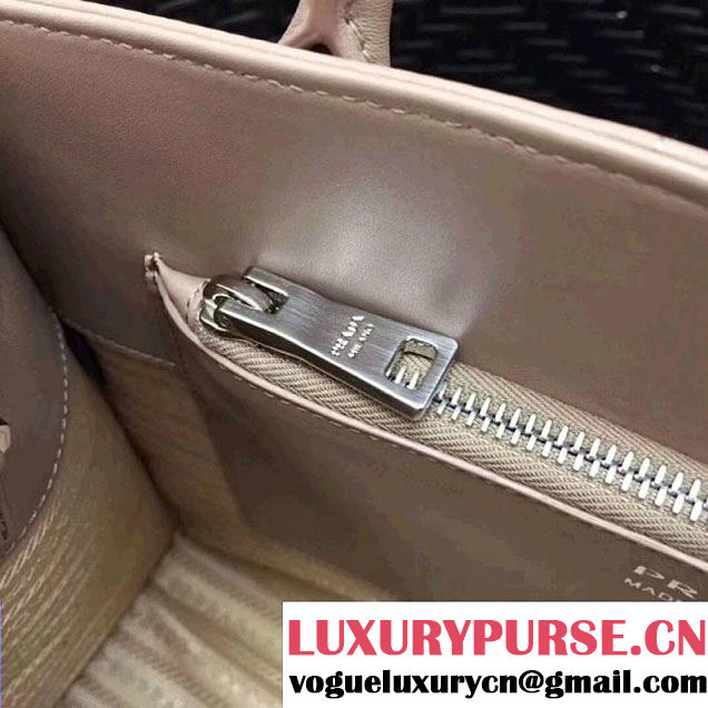 Prada Diagramme Leather Top Handle Bag 1BA165 Nude 2017 (GYF-7120715 )