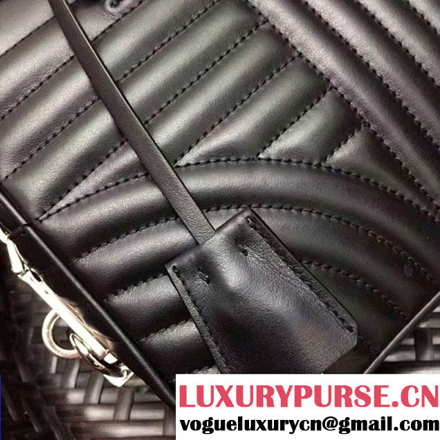 Prada Diagramme Leather Handbag 1BB113 Black 2017 (GYF-7120714 )