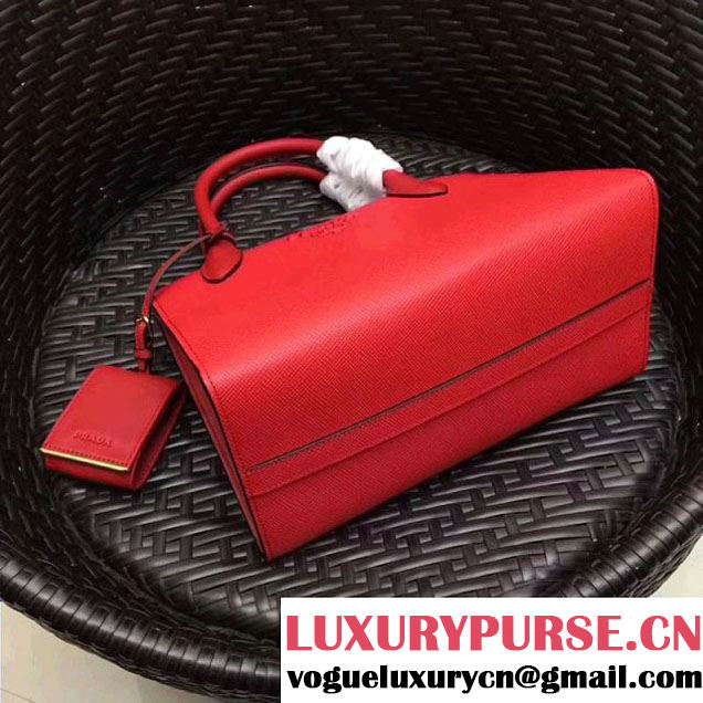 Prada Monochrome Saffiano  Leather Bag 1BA156 Red 2018 (GYF-7120841 )