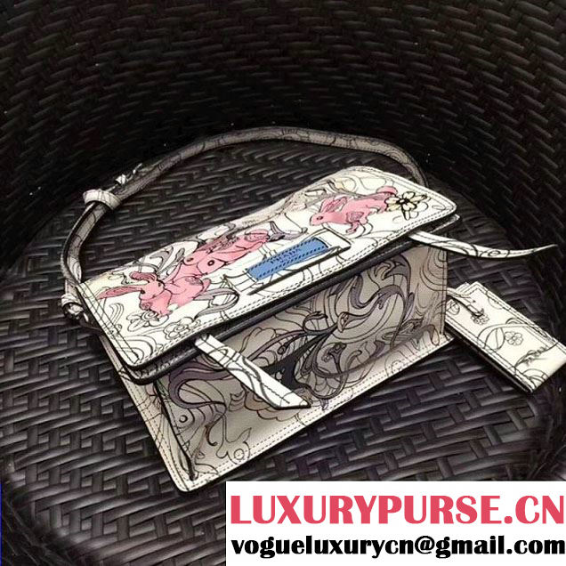 Prada Etiquette Printed Leather Bag 1BD082 2018 (GYF-8012705 )