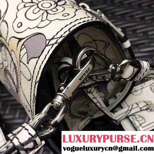 Prada Etiquette Printed Leather Bag 1BD082 2018 (GYF-8012705 )