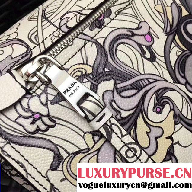 Prada Etiquette Printed Leather Bag 1BD082 2018 (GYF-8012705 )