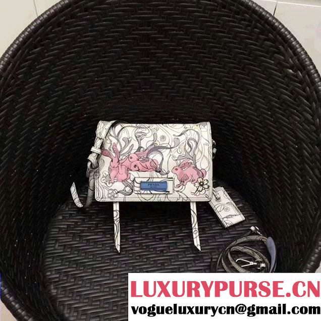 Prada Etiquette Printed Leather Bag 1BD082 2018 (GYF-8012705 )