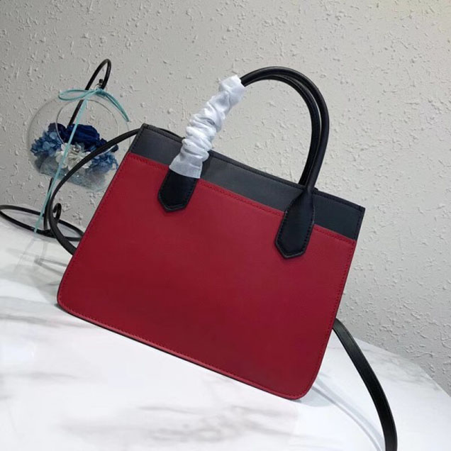 Prada Dual Calf Leather Bag 1BG122 Comics Patch Red 2018