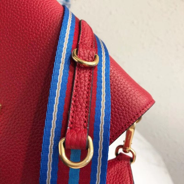 Prada Calf Leather Shoulder Bag 1BD102 Red 2018