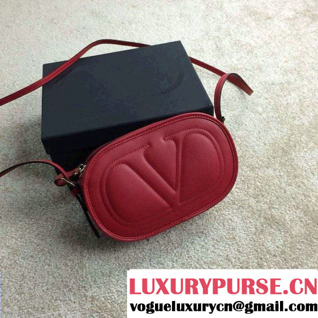 Valentino Cross Body V Logo-Go Shoulder Bag Red 2015