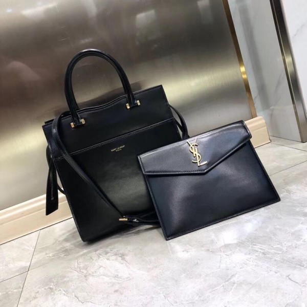 saint laurent up town small tote bag black