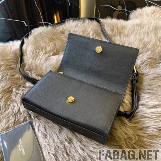Saint Laurent Kate Belt Bag in Smooth Leather 534395 Black 2018 (JUND-9022301 )