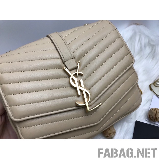 Saint Laurent Sulpice Medium in Matelasse Lambskin 532652 Beige 2019 (KTS-9030718 )