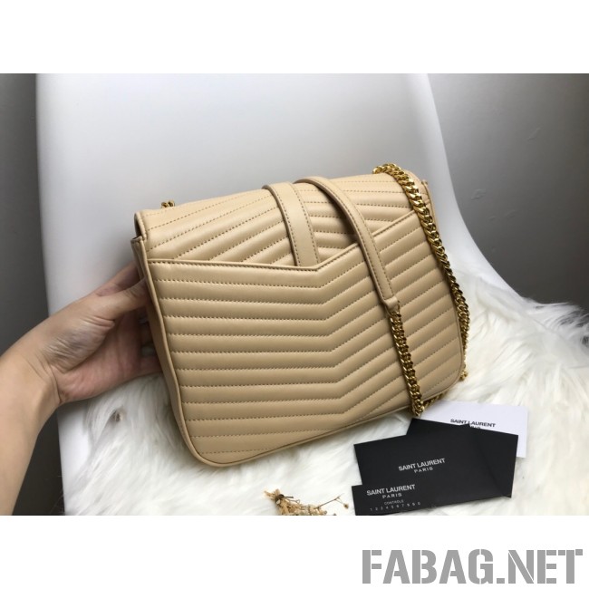 Saint Laurent Sulpice Medium in Matelasse Lambskin 532652 Beige 2019 (KTS-9030718 )