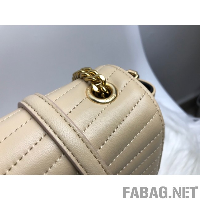 Saint Laurent Sulpice Medium in Matelasse Lambskin 532652 Beige 2019 (KTS-9030718 )