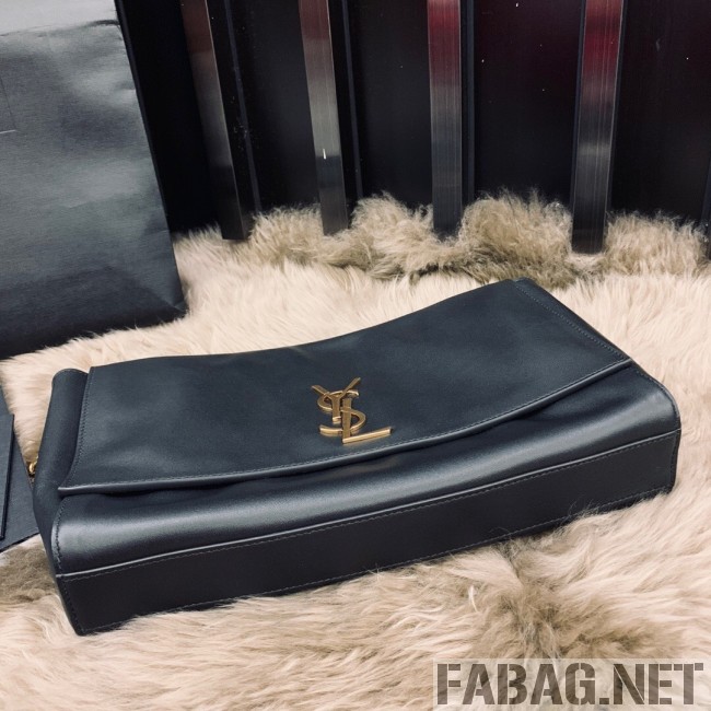 Saint Laurent Medium Reversible Kate in Suede and Smooth Leather 553804 Black 2019 (JUND-9031901 )
