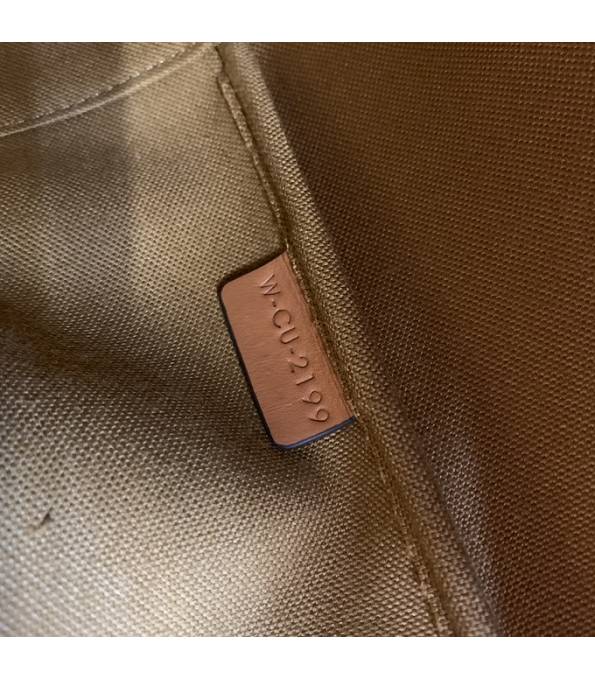 Celine Triomphe Canvas With Brown Original Leather Medium Bucket Bag