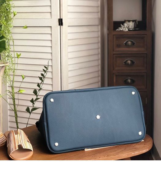 Hermes Bolide 45cm Bag Dark Blue Imported Leather