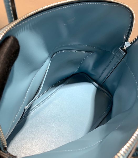 Hermes Bolide 1923 30cm Bag Denim Blue Imported Togo Leather
