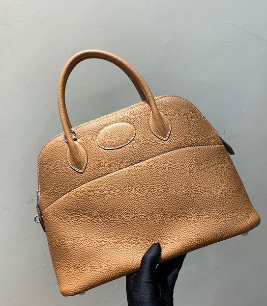 Hermes Bolide 1923 30cm Bag Brown Imported Togo Leather