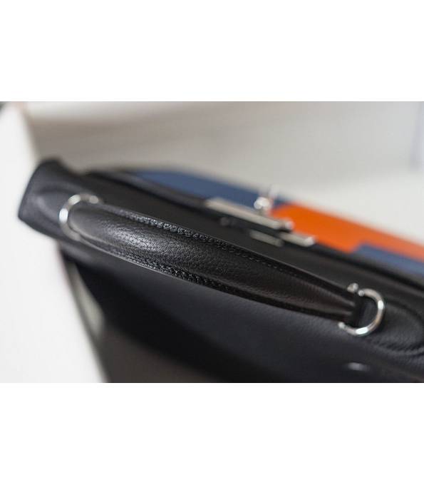 Hermes Kelly 28cm Bag Letter R Black Original Togo Leather Silver Metal
