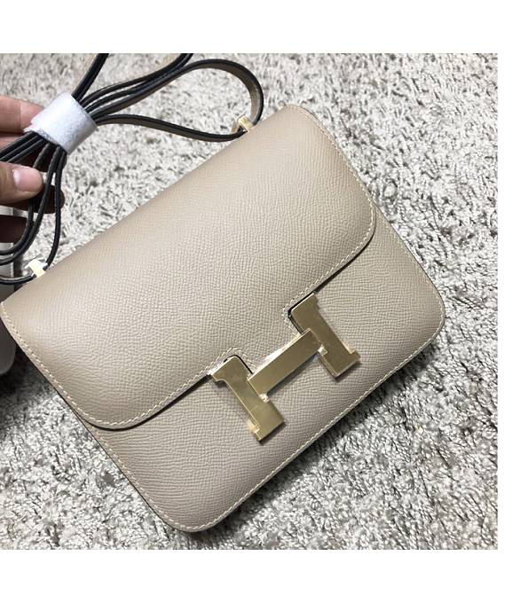 Hermes Constance 24cm Bag Apricot Original Epsom Leather Golden Metal