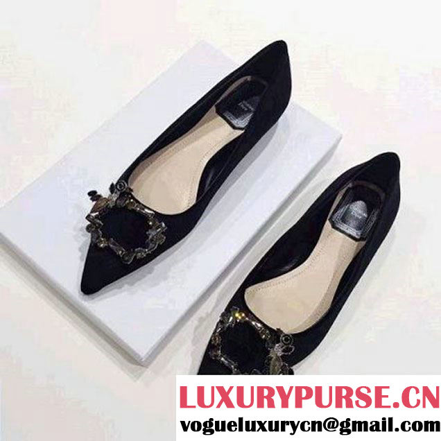 Dior Velour Ballerina 1 cm Black Winter 2016 (GD5013-6092904 )