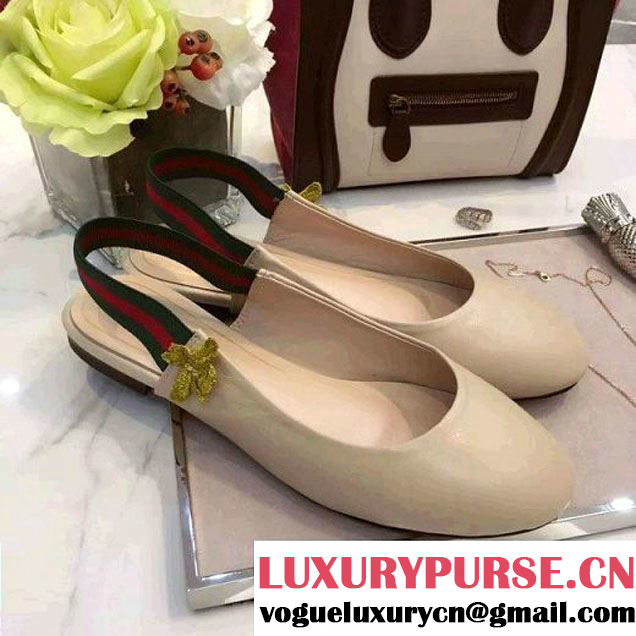Gucci Lether Ballerina Flat Nude 2016 (DDY-6042008 )