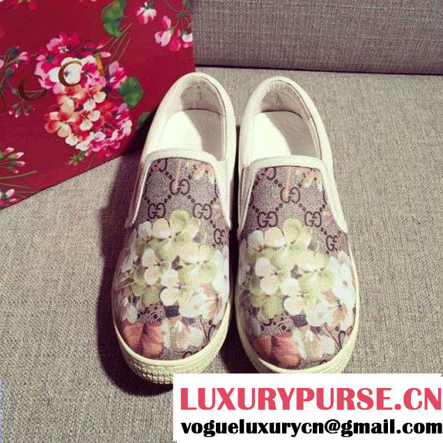 Gucci Blooms Print Slip-on Sneakers 2016 (4) (SZ4029-6040118 )