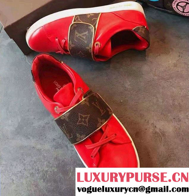 Louis Vuitton Monogram Canvas Frontrow Sneakers 1A2VZF 2017